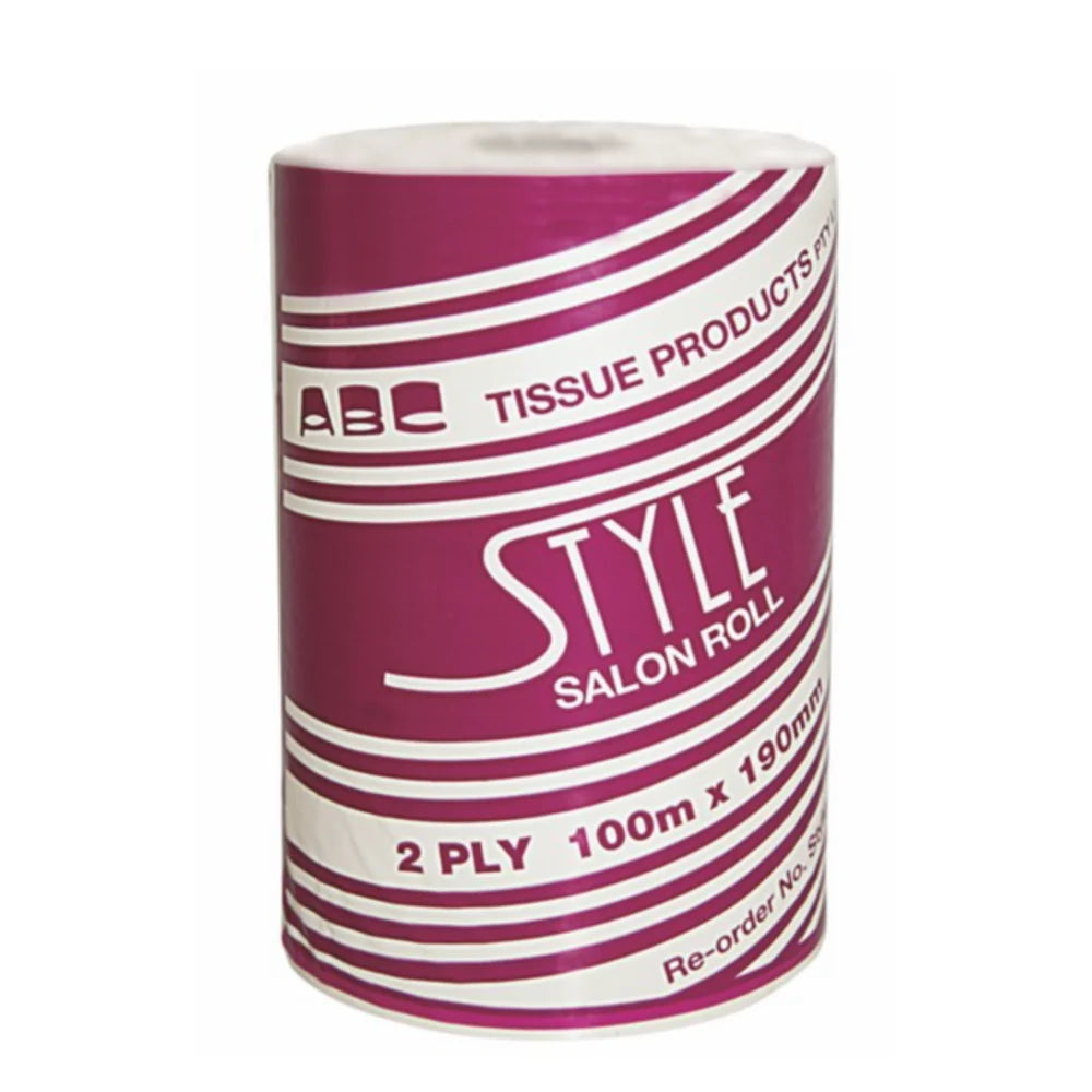 ABC Style 2ply Salon Roll 100x190m