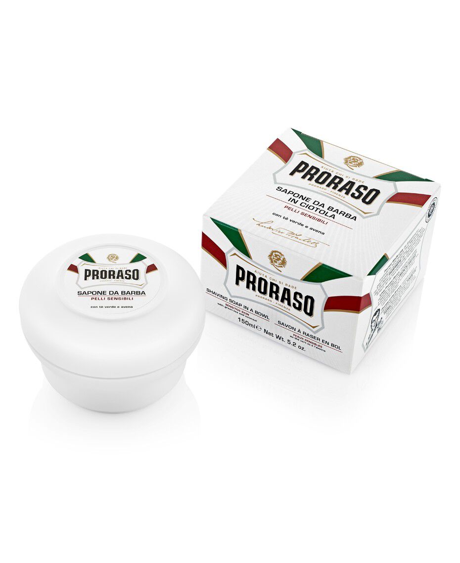 Proraso Shaving Cream Jar White Sensitive Oatmeal And Green Tea 150ml