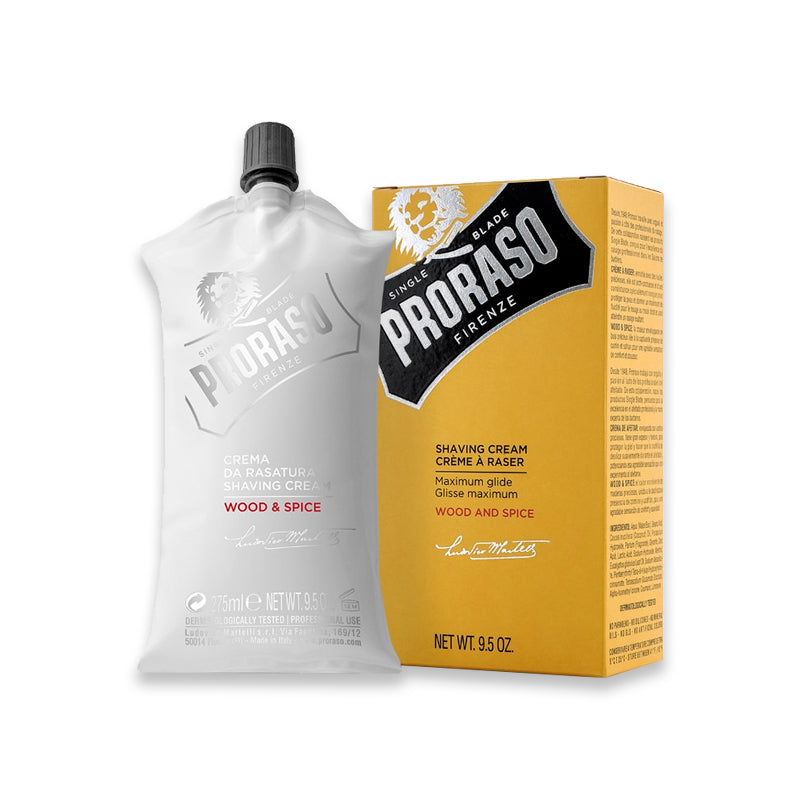 Proraso Shaving Cream Pouch Wood And Spice 275ml