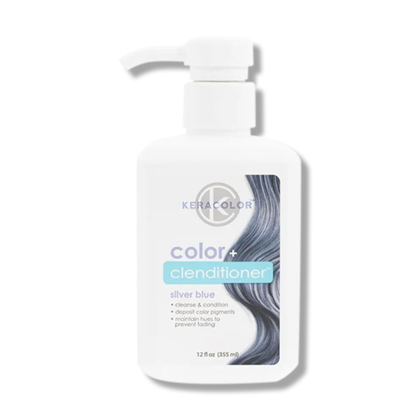 Keracolor Colour + Clenditioner Silver Blue 355ml