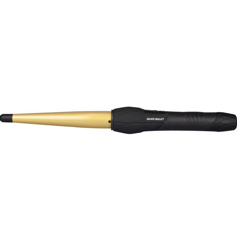 Silver Bullet Fastlane Regular Ceramic Conical Curling Iron Gold - 13mm-23mm