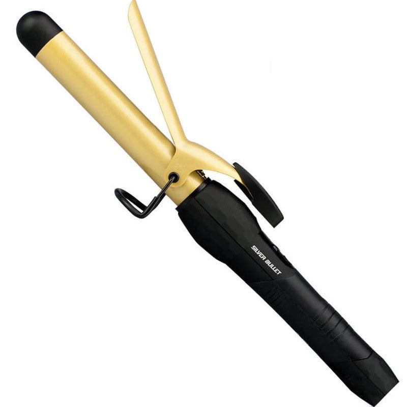 Silver Bullet Fastlane Ceramic Curling Iron Gold - 25mm
