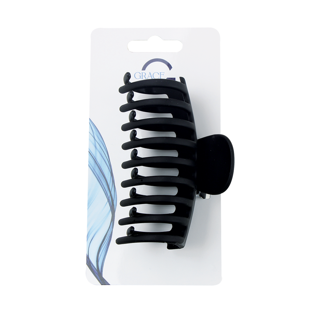 Grace Claw Clip Matt Black 9Cm