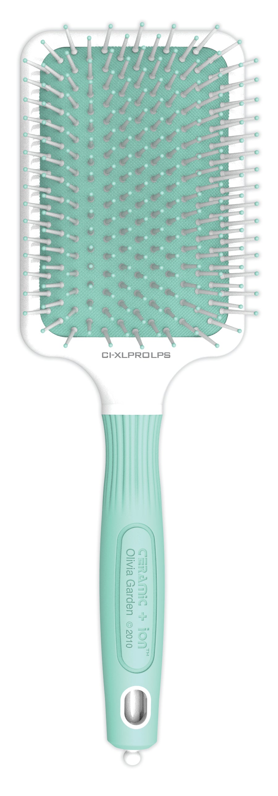 Olivia Garden Ceramic + Ion Pastels Paddle Brush Mint