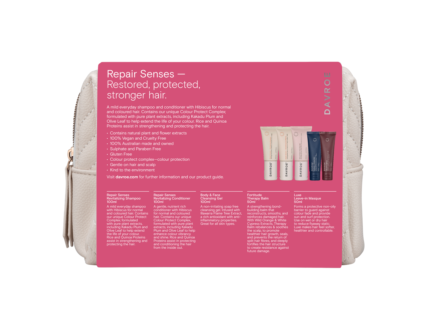 Davroe Xmas Pack Travel Repair Senses 2024