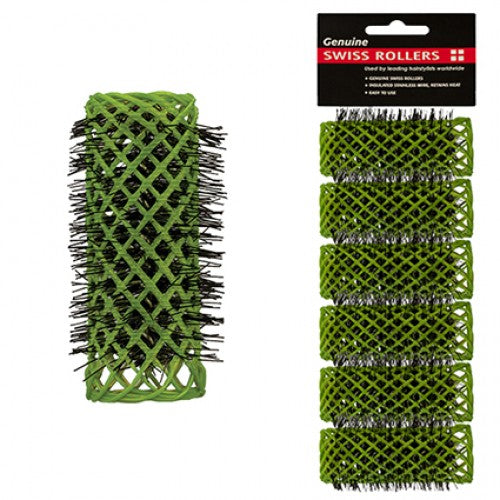 Dateline Professional Swiss Rollers 6pc - 25mm Green