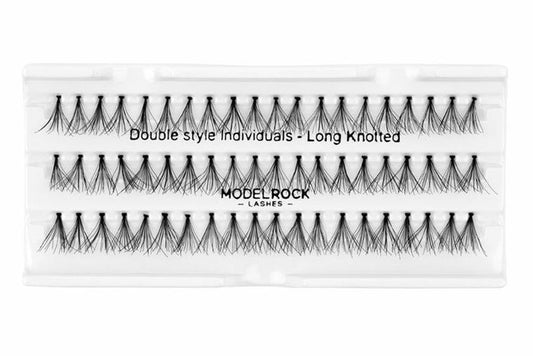 Premium Lashes - Individual Double Knotted Long
