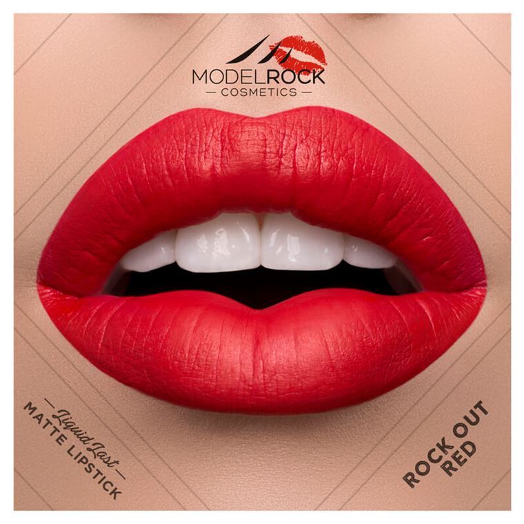 ModelRock Lipstick Liquid to Matte - Rock Out Red