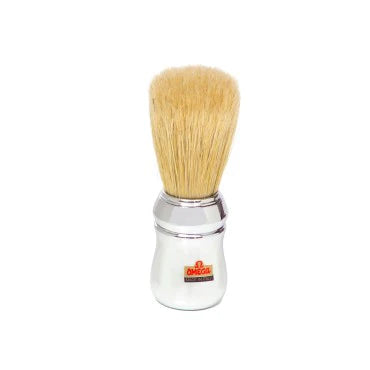 Omega Shave Brush #48 Large Silver Handle