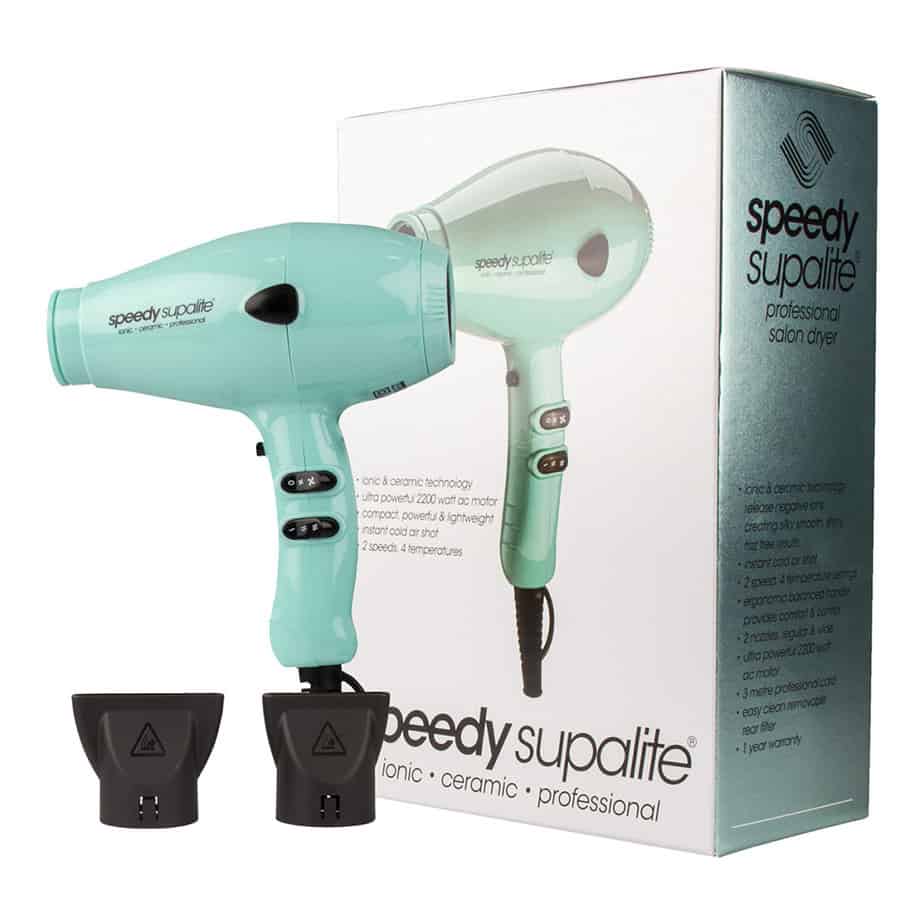 Speedy Supalite Professional Hairdryer Tiff Blue With Diffuser