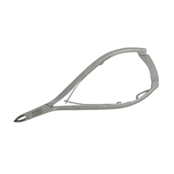 Hawley Two Arm Cuticle Nipper - Double Spring With Locking Handles Stainless Steel 3mm Jaw. Cuticle Only.