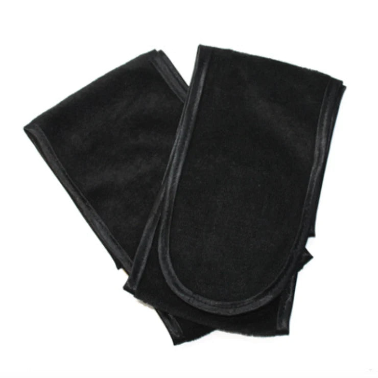 Pure Beauty Headband 2Pk Velcro Close Black