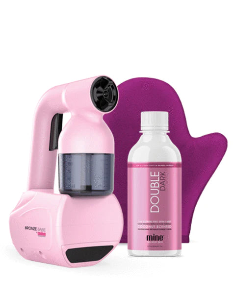 MineTan Bronze Babe Spray Tan Kit - Pink