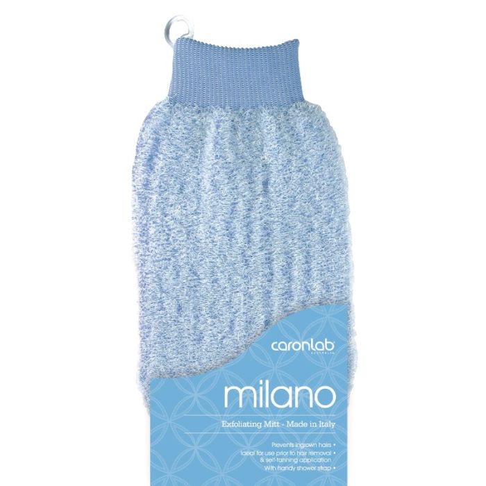 Caron Lab Milano Massage Mitt Light Blue