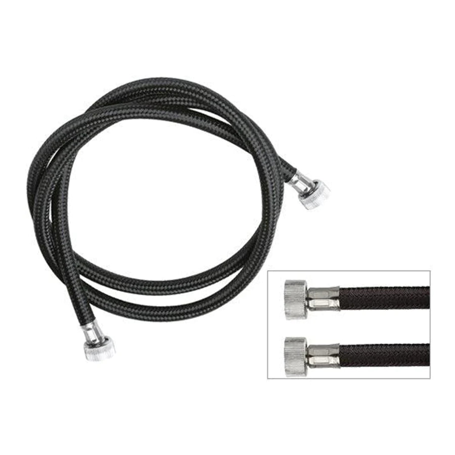 Remer Basin Hose Blk 1/2 Both Ends 150cm