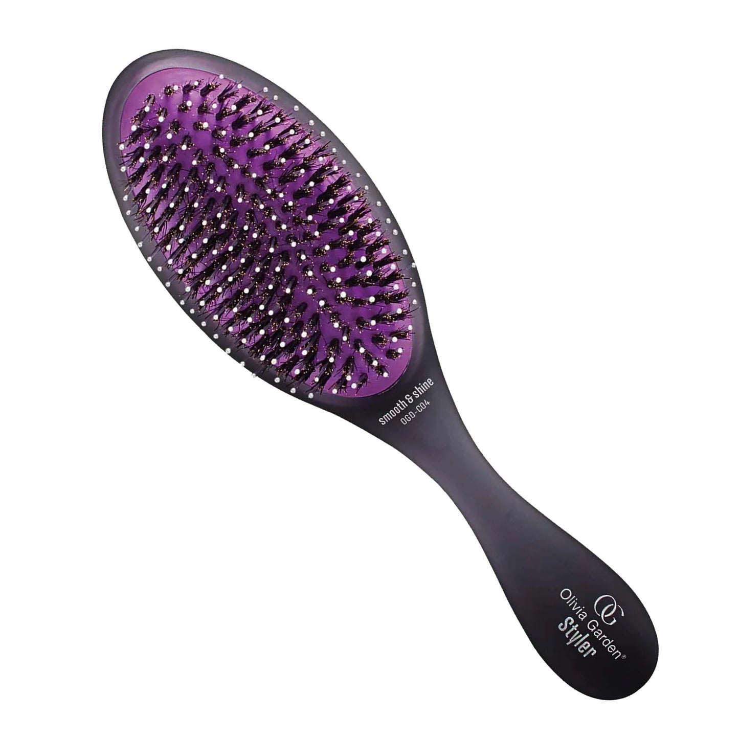 Olivia Garden Styler Smooth + Shine Brush-black
