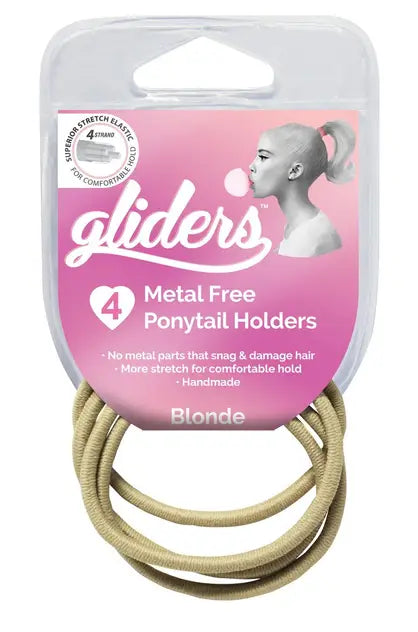 Gliders Metal Free Blonde 4pc