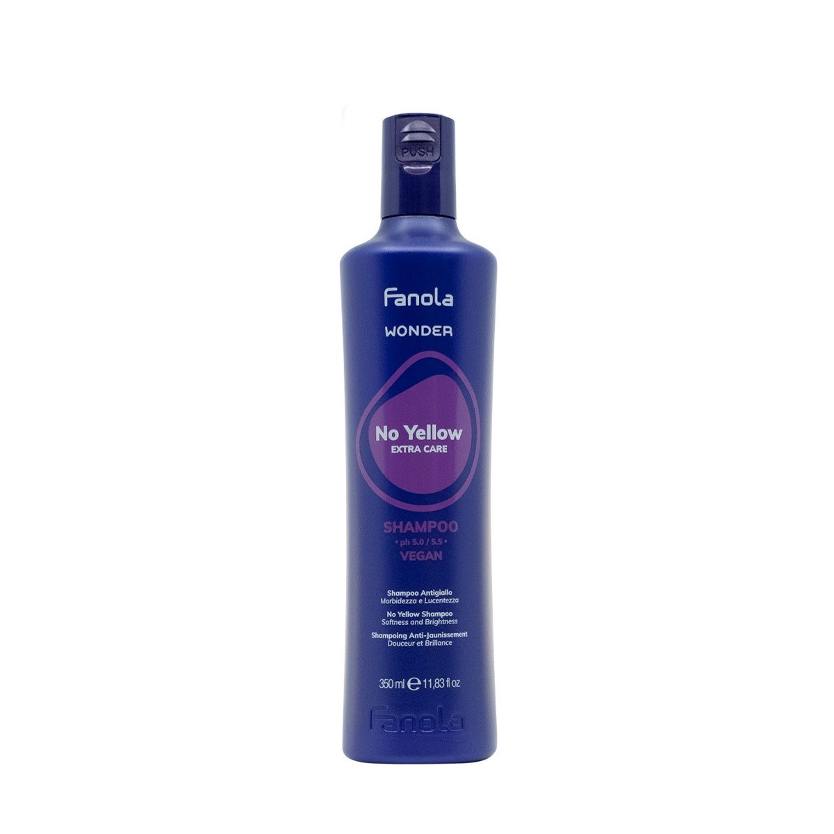 Fanola Wonder Soft And Shine No Yellow Shampoo 350ml