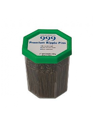 999 Ripple Pins 250g Tub 2 - Bronze - Made In Japan