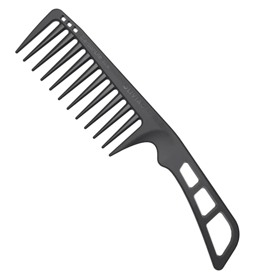 Olivia Garden CarbonLite Wide Tooth Comb with Handle