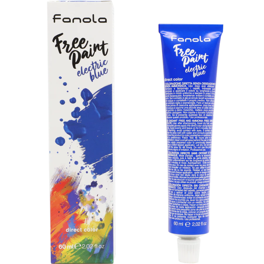 +Fanola Free Paint Electric Blue Direct Color 60ml