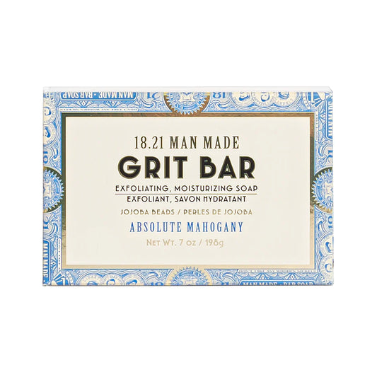 1821 Man Made Grit Bar Soap Absolute Mahogany