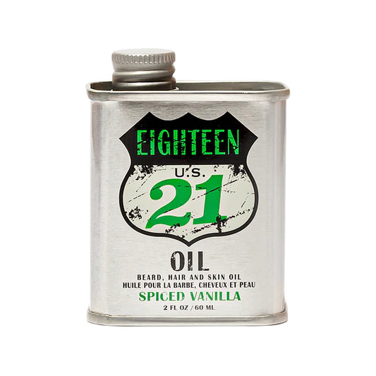 1821 Man Made Oil Beard Hair Skin Spiced Vanilla