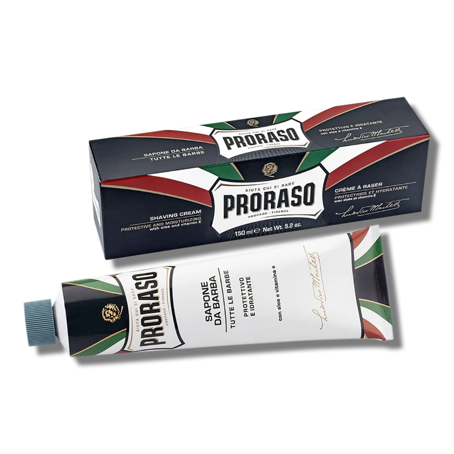 Proraso Shave Cream Tube Blue Aloe And Vitamin E 150ml