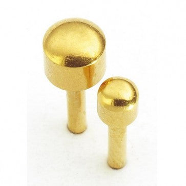 Natural Look Plain Studs Gold Reg