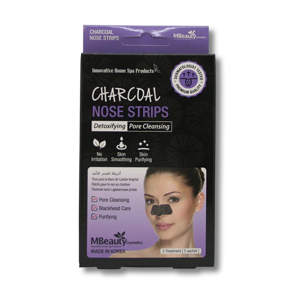 Mbeauty Charcoal Nose Strips - 5 Per Pkt
