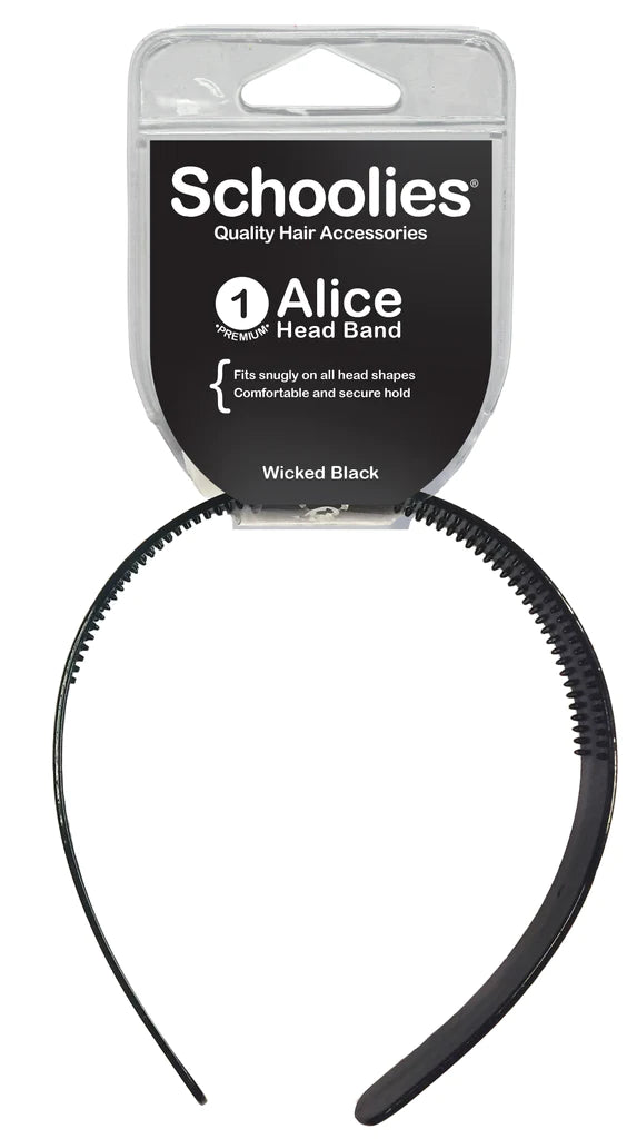 Schoolies 508 Alice Head Band Wicked Black