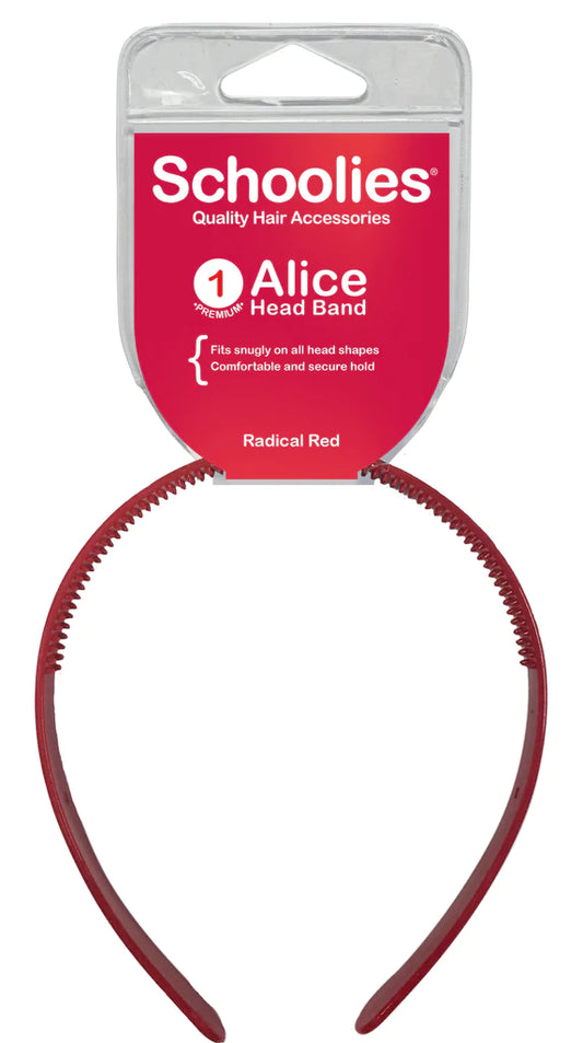 Schoolies 510 Alice Head Band Radical Red