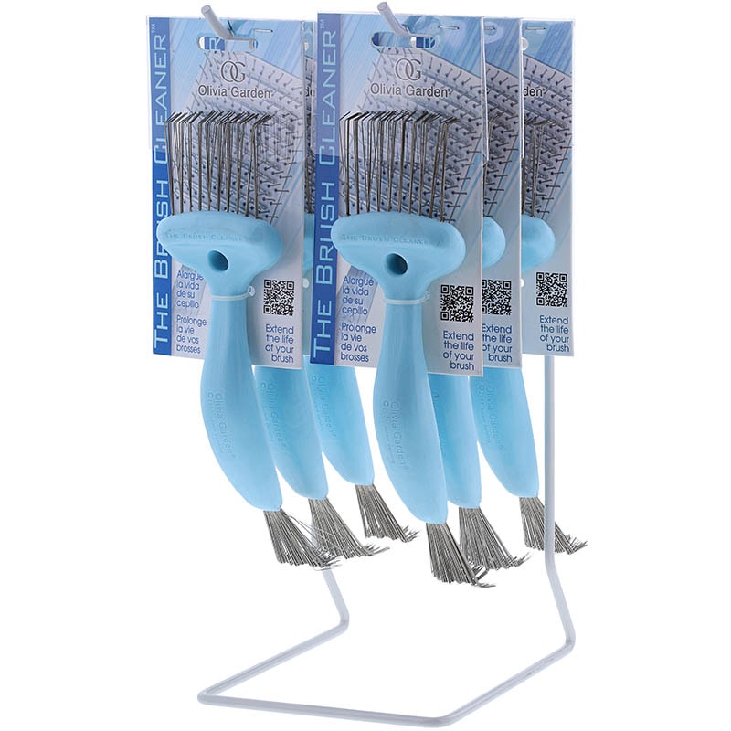 Olivia Garden Brush Cleaner Black 6 Pc Display