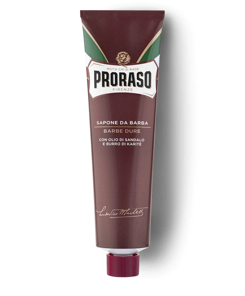 Proraso Shave Cream Tube Red Nourish Shea Butter And Sandalwood 150ml