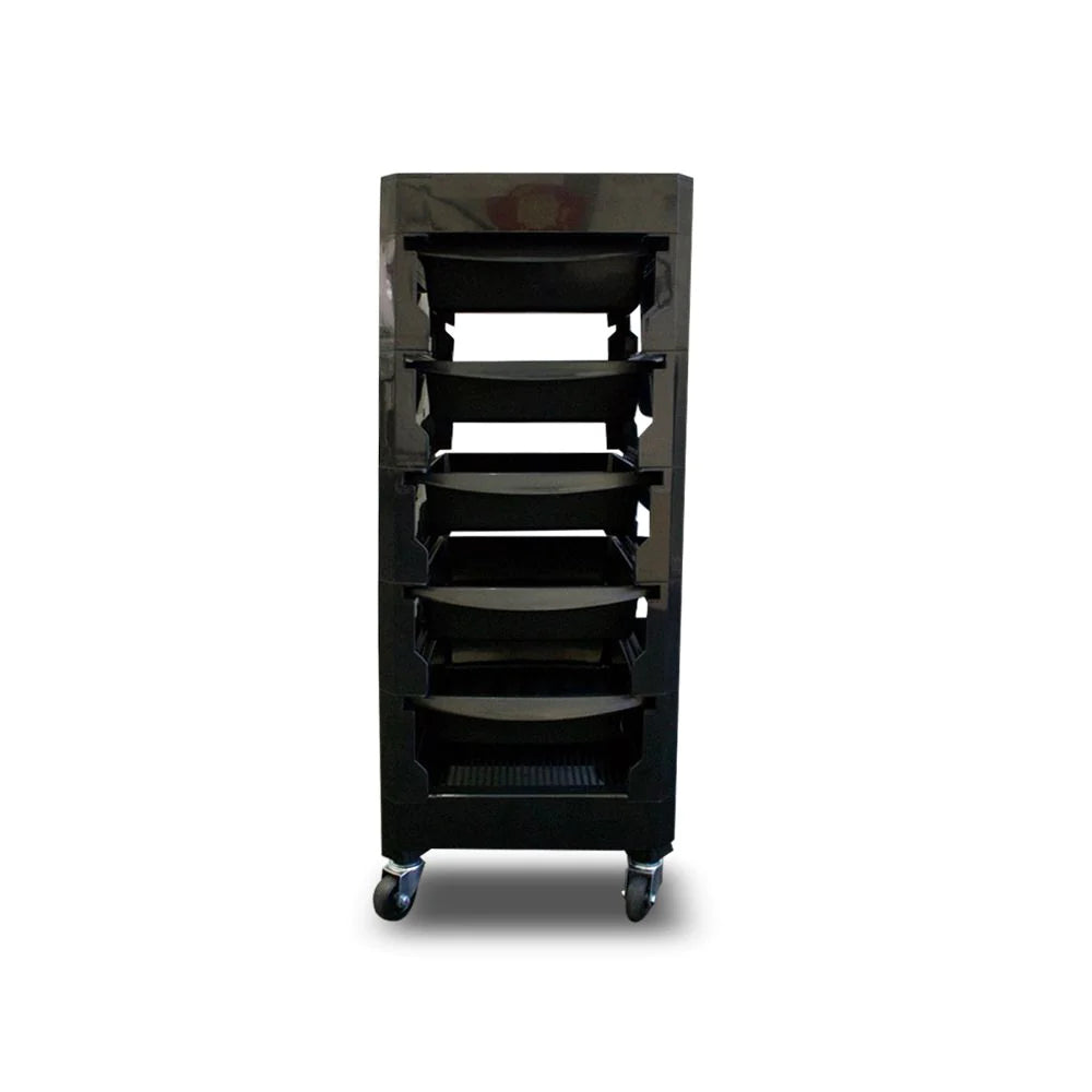 Equipment Trolley EMMA 5Drawer All Black