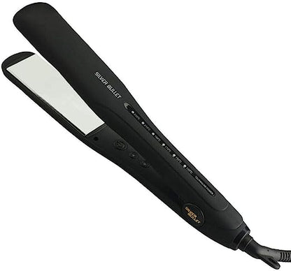 Silver Bullet Keratin 230 Silver Titanium Wide Plates Straightener - 38mm