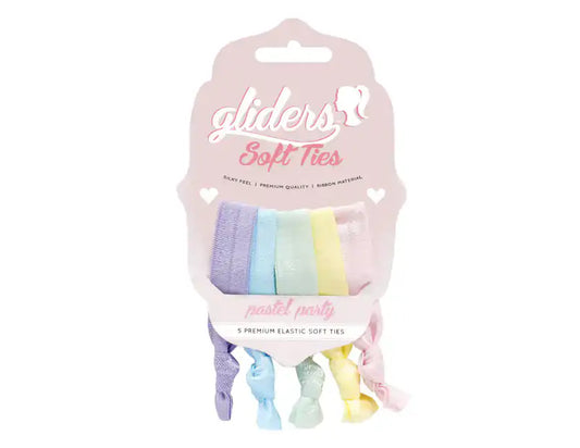+Gliders Soft Ties Pastel Party 5pc