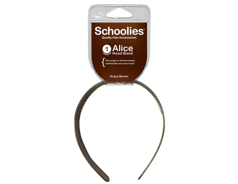 Schoolies 507 Alice Head Band Krazy Brown