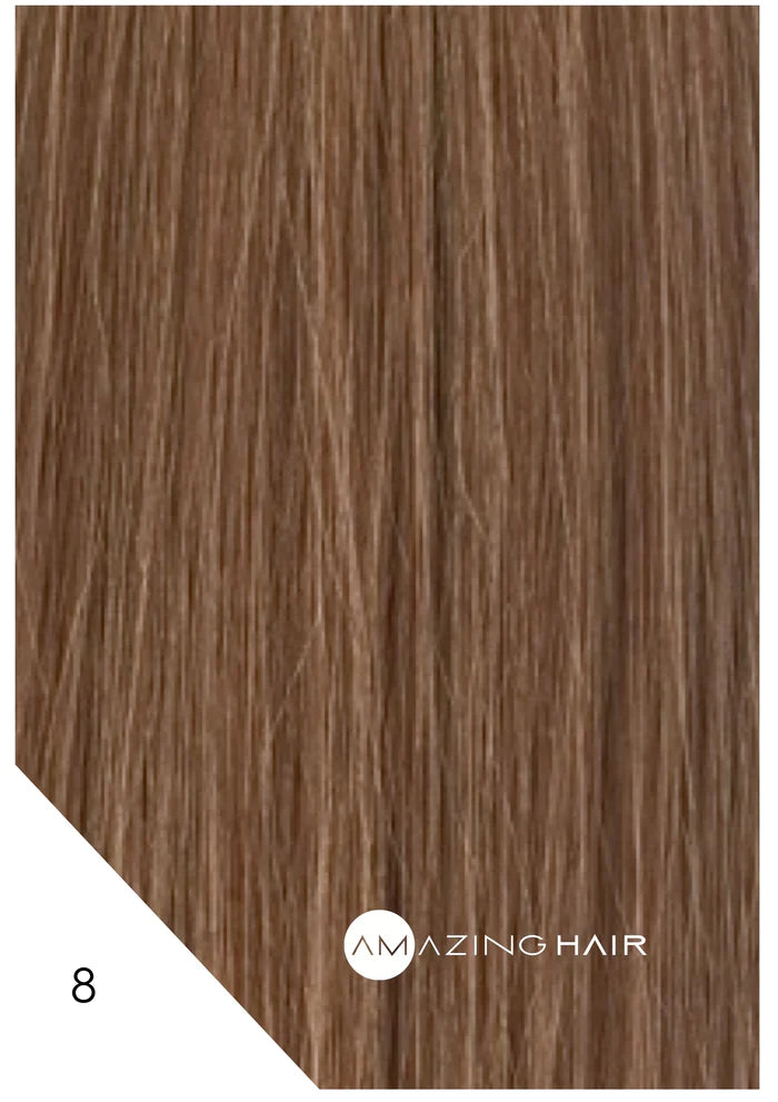 Amazing Hair 12inch Tape Extensions No 8 - Dark Caramel