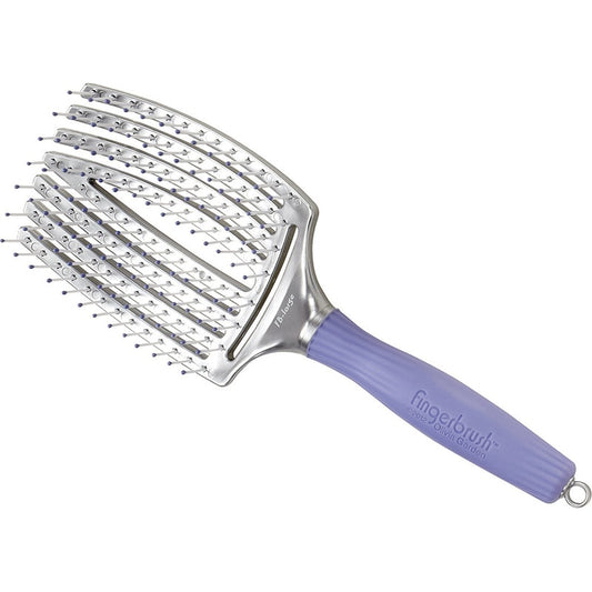Olivia Garden Fingerbrush Ionic Bristle Curved & Vented Padde Brush Large