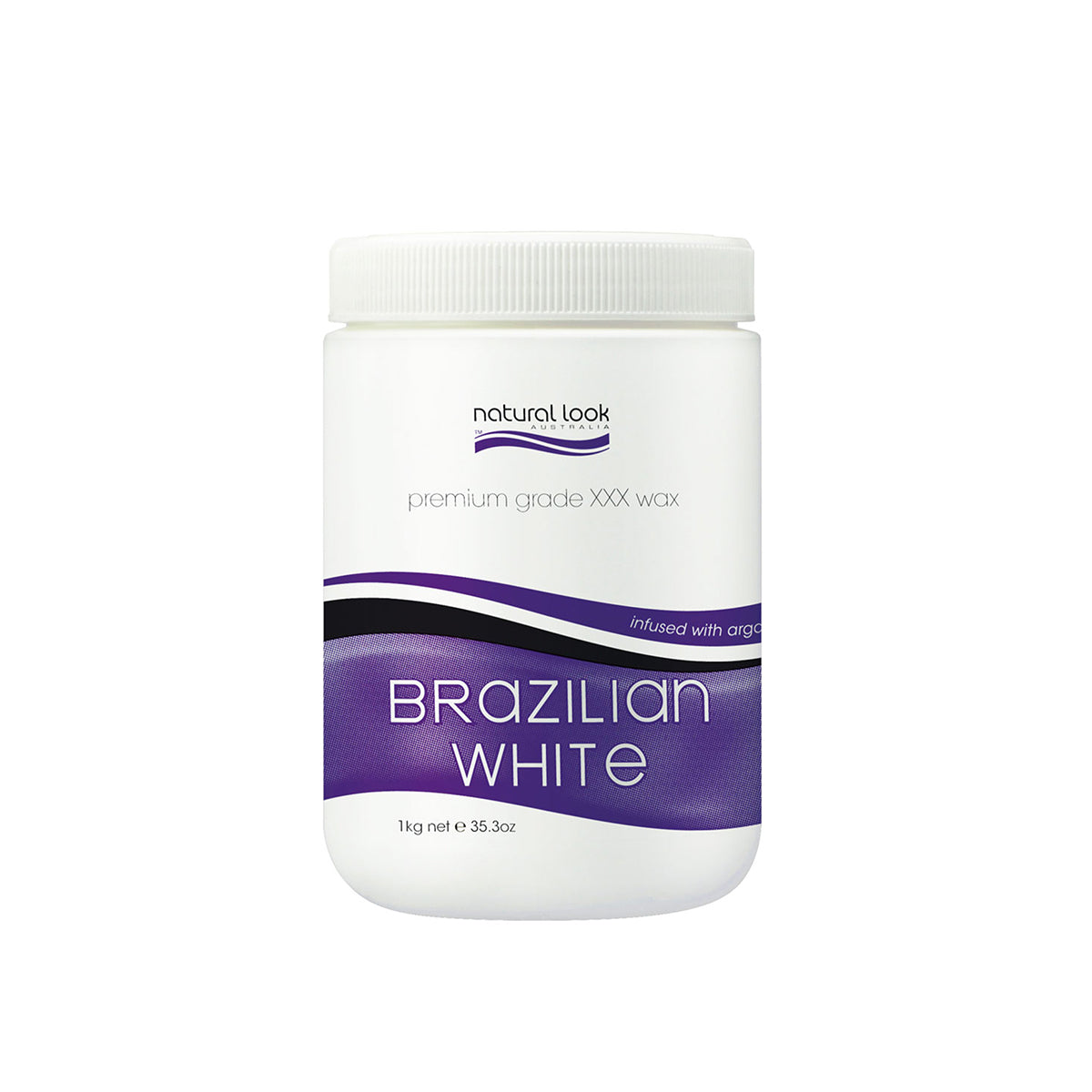 Natural Look Depilatory Brazilian White Strip Wax 1kg