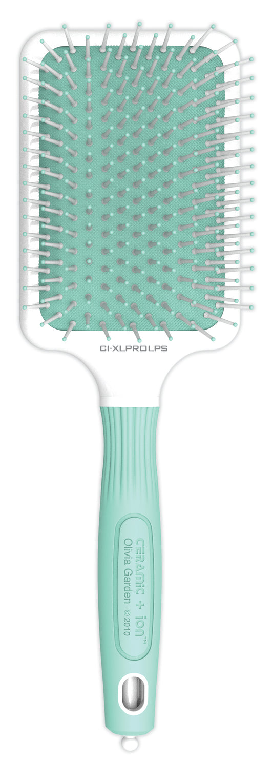 Olivia Garden Ceramic + Ion Pastels Paddle Brush Mint