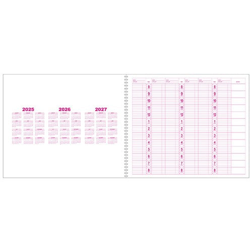 Dateline Professional 50 Page Appointment Book - 6 Column