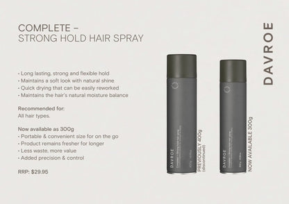 Davroe Complete Strong Hold Hairspray