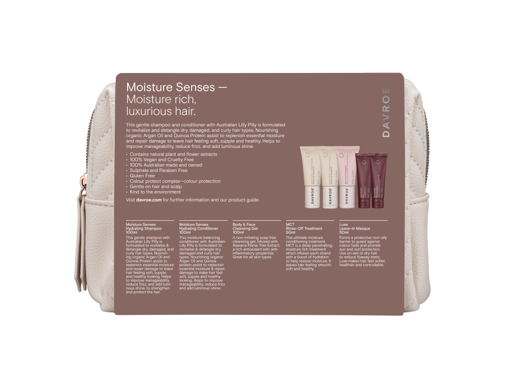 Davroe Xmas Pack Travel Moisture Senses 2024