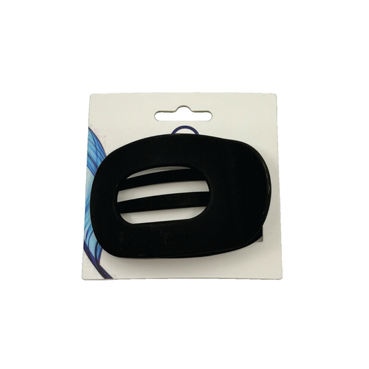 Grace-Flat Claw Clip Black