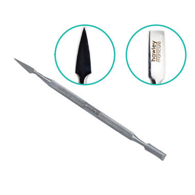 Hawley Stainless Steel Cuticle Pusher Dual Purpose Arrowhead And Bevel