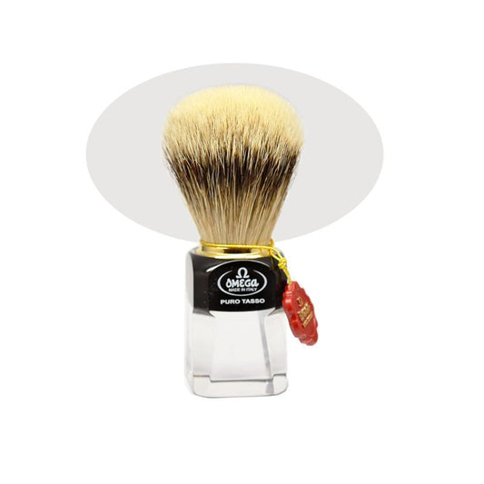 Omega Shave Brush Black And Silver