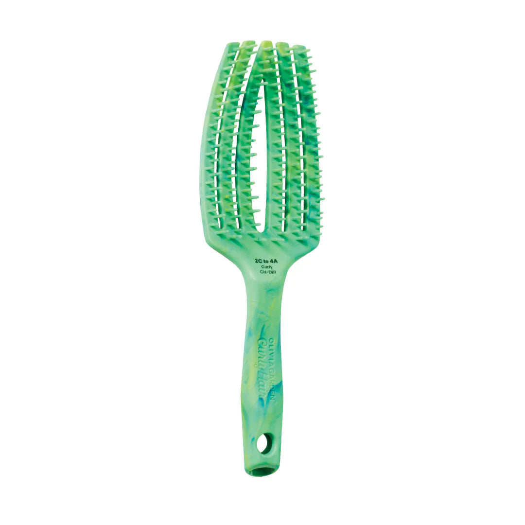 Olivia Garden Curly Hair Splash Dual Bristles – Green