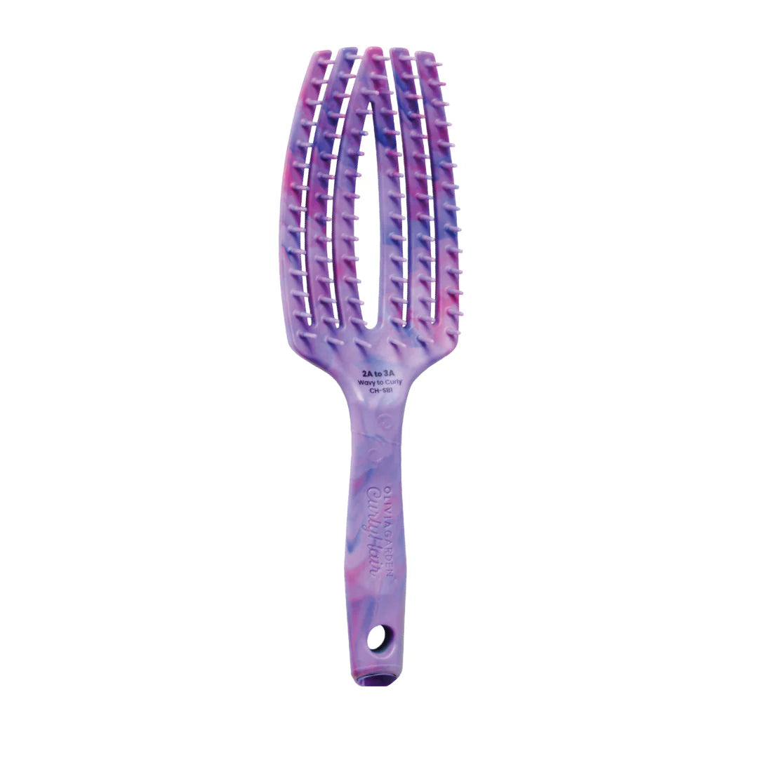 Olivia Garden Curly Hair Splash Single Bristles – Purple